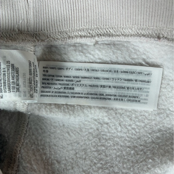 Abercrombie Quarter-Zip Pullover in Cream- Size M - Picture 4 of 6